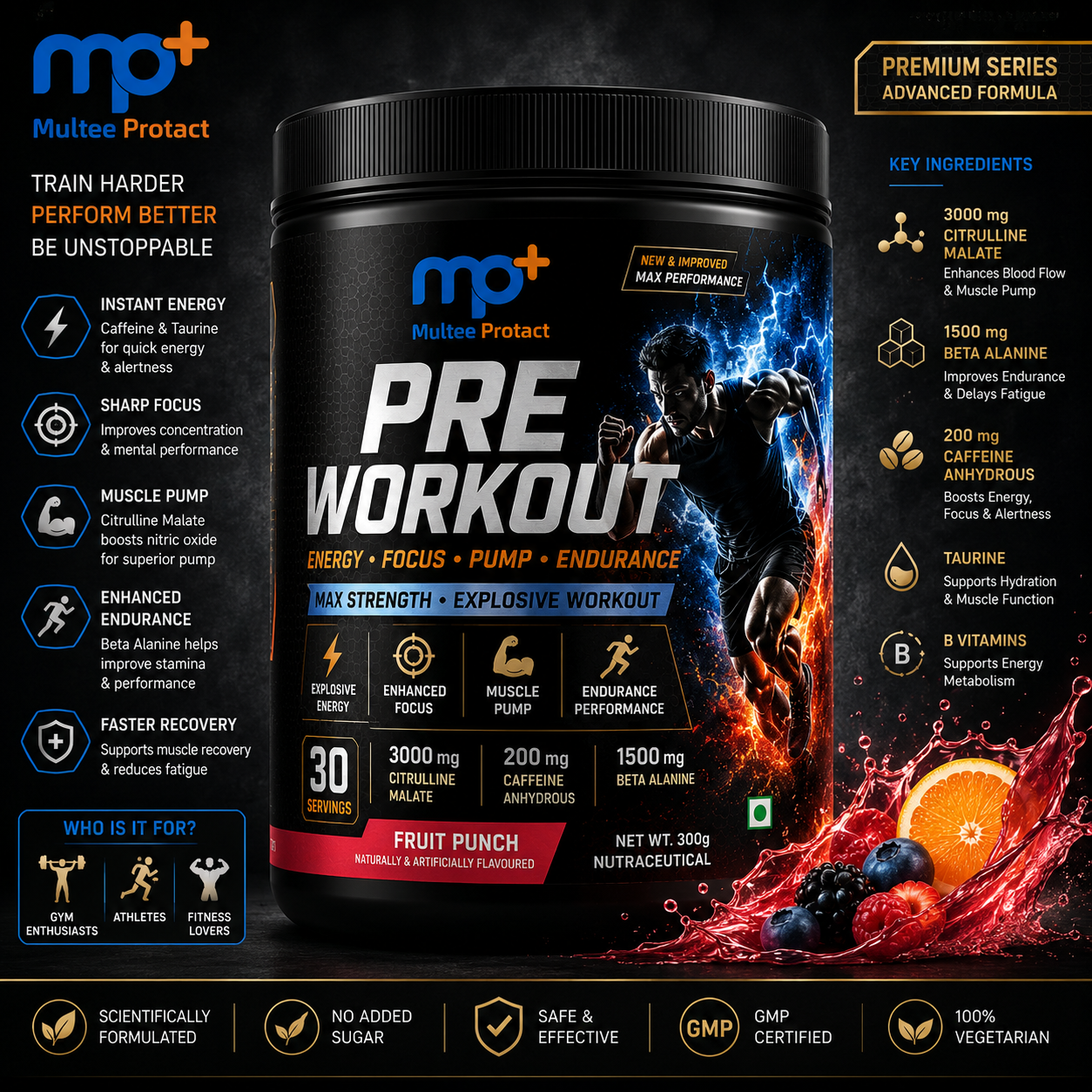 Multee Protact Pre-Workout product